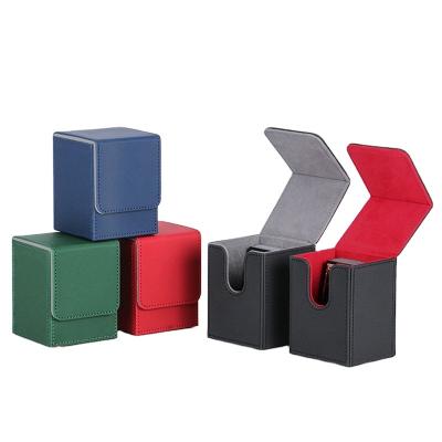 China PU leather Mio Deck Box Durable Sturdy Card Storage Container Collectible Game Card Carrying Case Holds 80+ Cards for sale