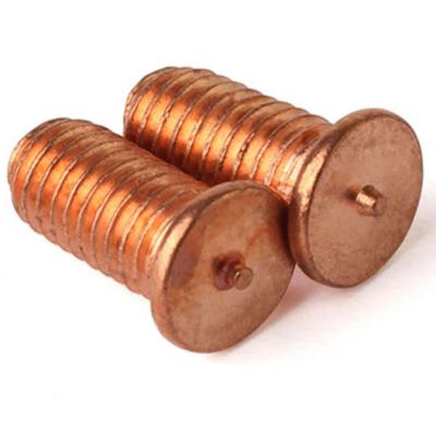 China Parafusos de solda padrão DIN em cobre HDG preto revestido com zinco SS304 SS316 para pedido personalizado em aço ligado à venda