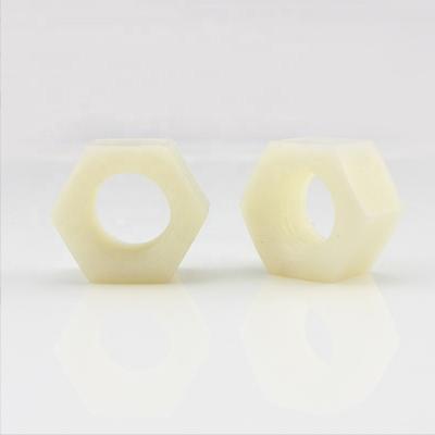 China Customized Factory Plastic Nylon Nut Black/white Nylon Hex Nut Hexagon Plastic Nuts for sale