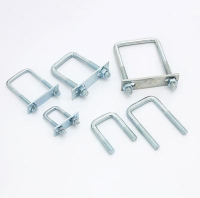 China China Factory Customized Semi Trailer Suspension Part Square U Bolt met moeren Aanpasbaar voor vrachtwagen of trailer U Bolt Te koop