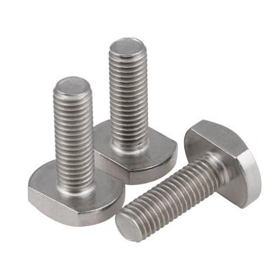 China T-slot hamer hoofdbouten Custom gegalvaniseerd zink T-bouten schroeven Flat Square Head M6 M8 M10 voor uw klant vereisten Te koop