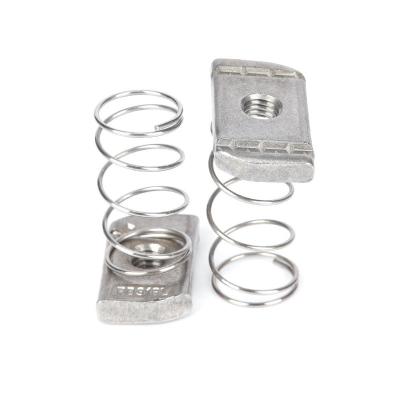 China Vlekkeloos staal voor de vorming van springkanaalmoeren Precision Machined Galvanized/Zinc/Nickel Plated Chamfered Edge voor mijnbouw toepassingen Te koop