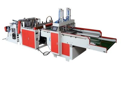 China High Speed Two Line Hotels Good Quality T Shirt Plastic Shopping Bag Making Machine for sale
