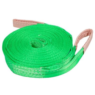 China Hoisting Manufacturer Wholesale 1 Ton 2 Ton 3 Ton Crane Flat Lifting Sling For Lifting Loads for sale