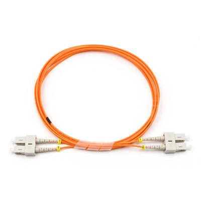China SC UPC para SC UPC Fibra Ótica Duplex 62.5/125 OM1 Multimodo OFNR 2.0mm Laranja à venda