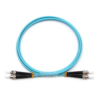 Κίνα ST UPC προς ST UPC Δορυφόρος διπλού τύπου OM3 Multimode OFNR 2.0mm Aqua προς πώληση