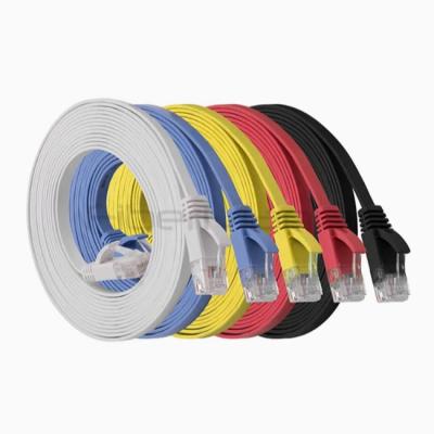 China CAT6 UTP RJ45 30AWG 550MHz Flat Ethernet Patch Cable for Seamless Connectivity for sale