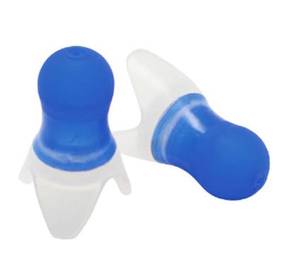 China Travel/Build Noise Cancellation Silicone Sleep/Ear Plugs SNR 27db Silicone Ear Plugs Supplier In China for sale