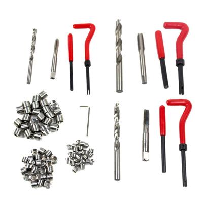 China Thread Repair 88Pc Thread Repair Kit Set Rethread M6 M8 M10 Damaged Threads Garage Tool Car tool kit for sale
