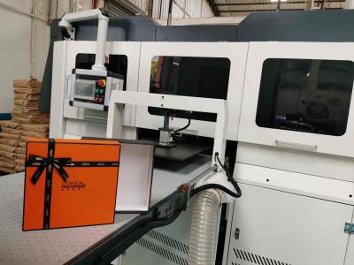 Cina Macchina d'imballaggio industriale 0.15mm dell'incartonamento della base rigida astuta del coperchio in vendita