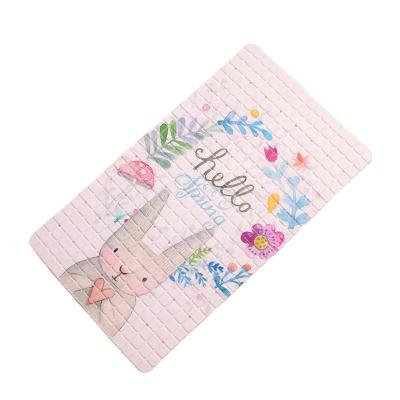 China Sustainable Large Suction Cup Back Floor Support Floor Foot Mat for sale