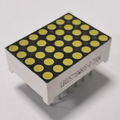 China 0.7 pulgadas 1.9 mm 5 X 7 DOT Matrix Ultra Brillante Blanco LED Display para el indicador de número de piso del ascensor en venta