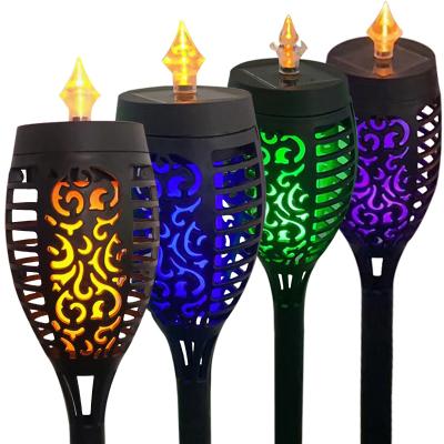 China Solar Flame Torch Lights Waterproof Decorative Solar Lights Outdoor Garden Torches with Dancing Flames for sale