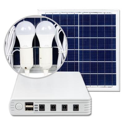 China Portable Flashlight High Capacity 64W 20000mah Double USB Solar Power Bank With Led Light And Solar Panel For Home for sale