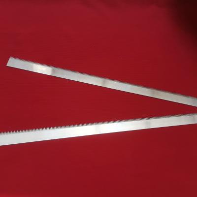 China Factory Factory Supply Packaging Machine Long Serrated Sealing Blade, Long Straight Wooden Knife Blades for sale
