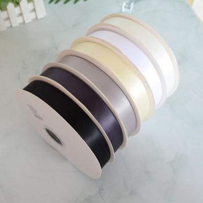 China Sustainable 6-100mm Ribbon Custom Ribbon double face Solid Color Gift Ribbons for Gift Wrap Christmas Decoration Garment Accessories for sale