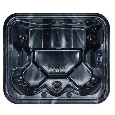 China Modern 4 Seats, 37 Jets, Large Underwater Lightweight Acrylic Whirlpool Hot Tub Massage Outdoor Spa for sale