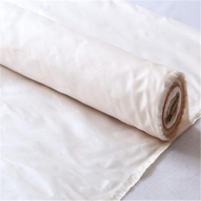 China Organic Good Texture Mulberry Plain Rose Color 100% Silk Taffeta Fabric Pure Silk Fabric for Home Textile for sale