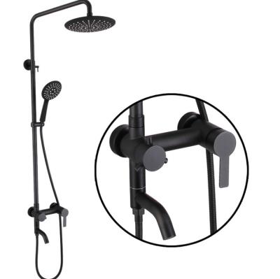 China Newest Modern Fashion Brushed Nickel Durable Stainless Steel Bathroom Bath Shower Set for sale