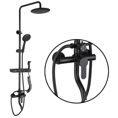 China Modern Wall Mount Affordable Rain Bathroom Shower Set System Faucet Shower Set Bath Shower Mixer for sale