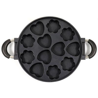 China Viable Cake Mold Cake Decor Tool Cake Pan Baking Pan Die-Cast Aluminum Nonstick Dutch Egg Frying Pan Waffle Pancake Pan for sale