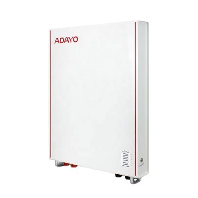 China ADAYO 5.12KWH External Battery Wall Solar System Energy Storage Battery 6000 Cycle LiFePO4 Lithium Battery For Home for sale