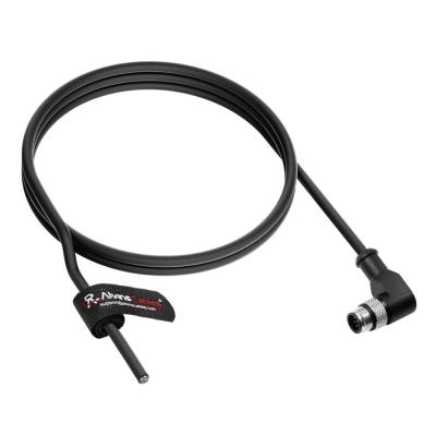 China Cables de Alvin M12 A-Code 8 Pin Hombre Ángulo derecho al extremo abierto Cable de entrada/salida de energía Cat6a Alta flexibilidad blindada para Cognex Keyence Basler Modulo de autobús de campo de automatización industrial 26.2ft/8m en venta