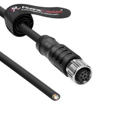 China Alvin's Cables M8 8 Pin Vrouwelijke A-code naar open eind Power I/O Cable Drag-Chain Shielded voor Baumer CX Series VCXG VCXU VCX.XC Camera Industrial Automation Sensor Systems 65.5ft/20m Te koop