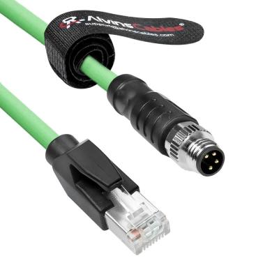 中国 アルヴィンのケーブル M8 Aコード 4ピン 男性からRJ45 イーサネットケーブル Cat6a 高柔軟性シールド ベックホフ ZK1090-3191 産業自動 EtherCAT フィールドバス 20in/50cm 販売のため