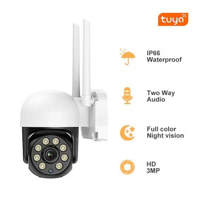 China Tuya Human Motion Tracking 1080P 360 Degree Auto IP Camera IR Speed Mini Dome PTZ Camera CCTV Security Motion/Humanoid Tracking WiFi Wireless Camera for sale