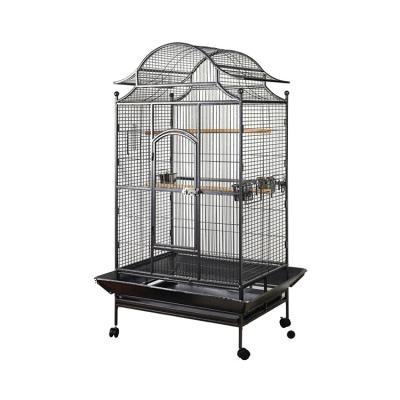 China Large Breathable Wooden Small Animal House Outdoor Aviary Bird Cage With Nesting Box for sale