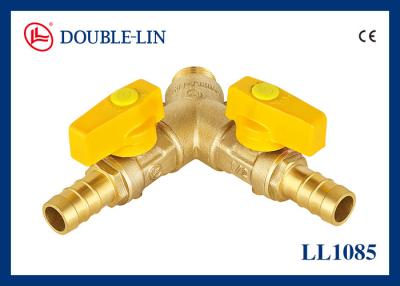China Válvula de gas bidireccional del conector HPB 57-3 doble de la manguera del varón X en venta