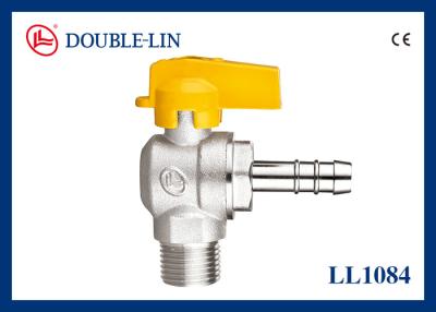 China Válvulas de gas de cobre amarillo de la manija del varón X del conector de aluminio de la manguera en venta