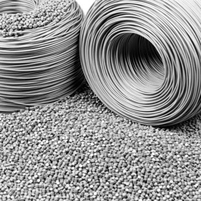 China Insulation Sheath PVC Compound Granules For Low Temperature Network Wire Extrusion RAL 7035 for sale
