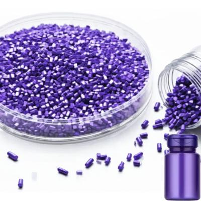 China Bulk Food Grade PET Masterbatch Purple Color Migration Resistant for sale