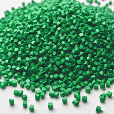 China Green PET Polyester Masterbatches Color Concentrate For Plastics Packaging Belts for sale