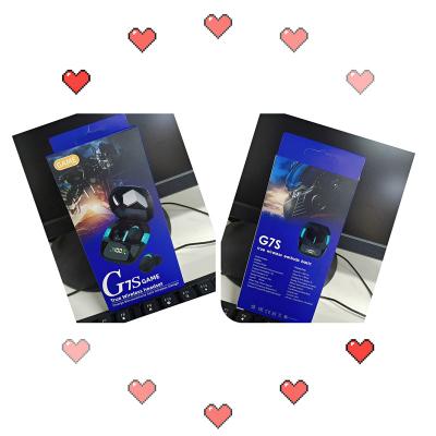 China hot G7s In-ear tws earphone with MIC LED display gaming earphone BT earphone wireless earphone radio for sale