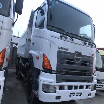 China Construction works good condition used HINO 700 dump truck made in Japan for sale