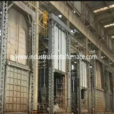 China Gas Fired Industrial Car Bottom Furnace , Bogie Hearth Furnace 7200×2200×1800mm for sale