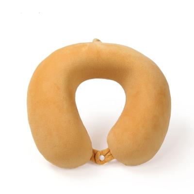 China Anti-Apnea Soft Plush Memory Foam Car Ride Neck Pillow for sale