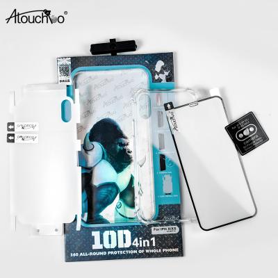 China Full Protection Atouchbo Kingkong 4 in 1 Cell Phone Cover Case Screen Lens Protector Set for Samsung Galaxy Note 10 10+ 9 5G Lite for sale
