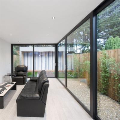 China Gaoming Kuwait Security Sliding Doors Folding Aluminum Accordion Doors L Shape Slide Door for sale
