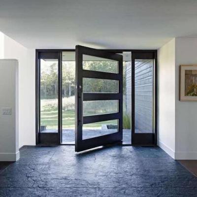 China US villa main entrance modern wood door and door modern design aluminum glass entry doors for sale