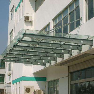 China modern glass tent canopy/entrance glass canopies with laminated glass and safety spider fittings for sale