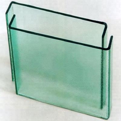 China China factory U shaped glass tube channel glass profile heat absorbing glass for sale