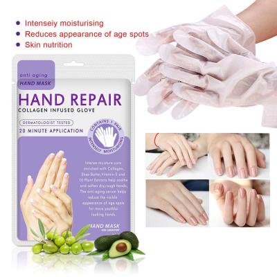 Китай Анти- старея маска руки Moisturizing настояла обработка мочевины коллагена интенсивная продается
