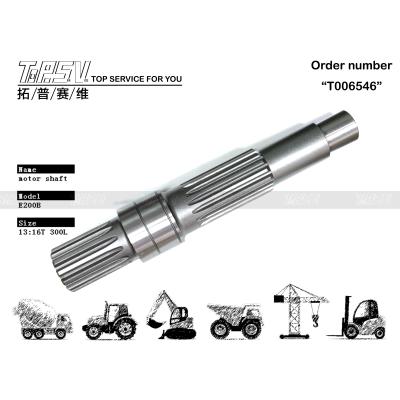 China 096-4372 Heat Treatment Steel E200B Excavator Travel Motor Shaft For Superior Performance And Longevity for sale