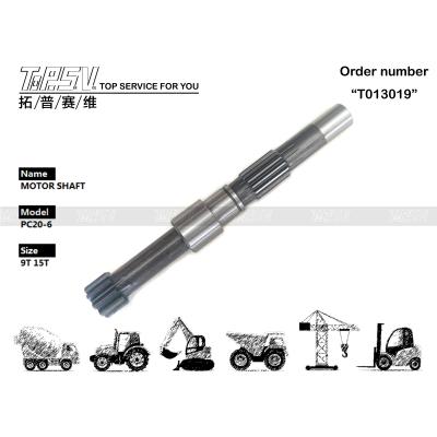 China FUHMSH-3-2875 Dealed Bag PC20-6 Excavator Travel Motor Shaft For Excavator Transmission System Maintenance for sale