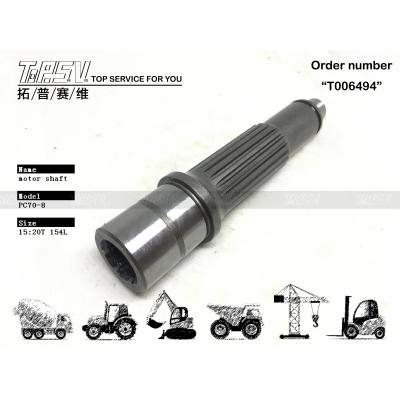 China TZ110D2002-00 High Durability PC70-8 Excavator Travel Motor Shaft Parts For Machinery Repair Shops Construction for sale