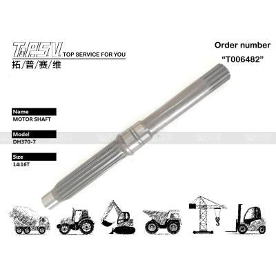 China 3324250-0299 Gear Meshing SOLAR330-5 Excavator Travel Motor Shaft in Black Easy Installation for sale
